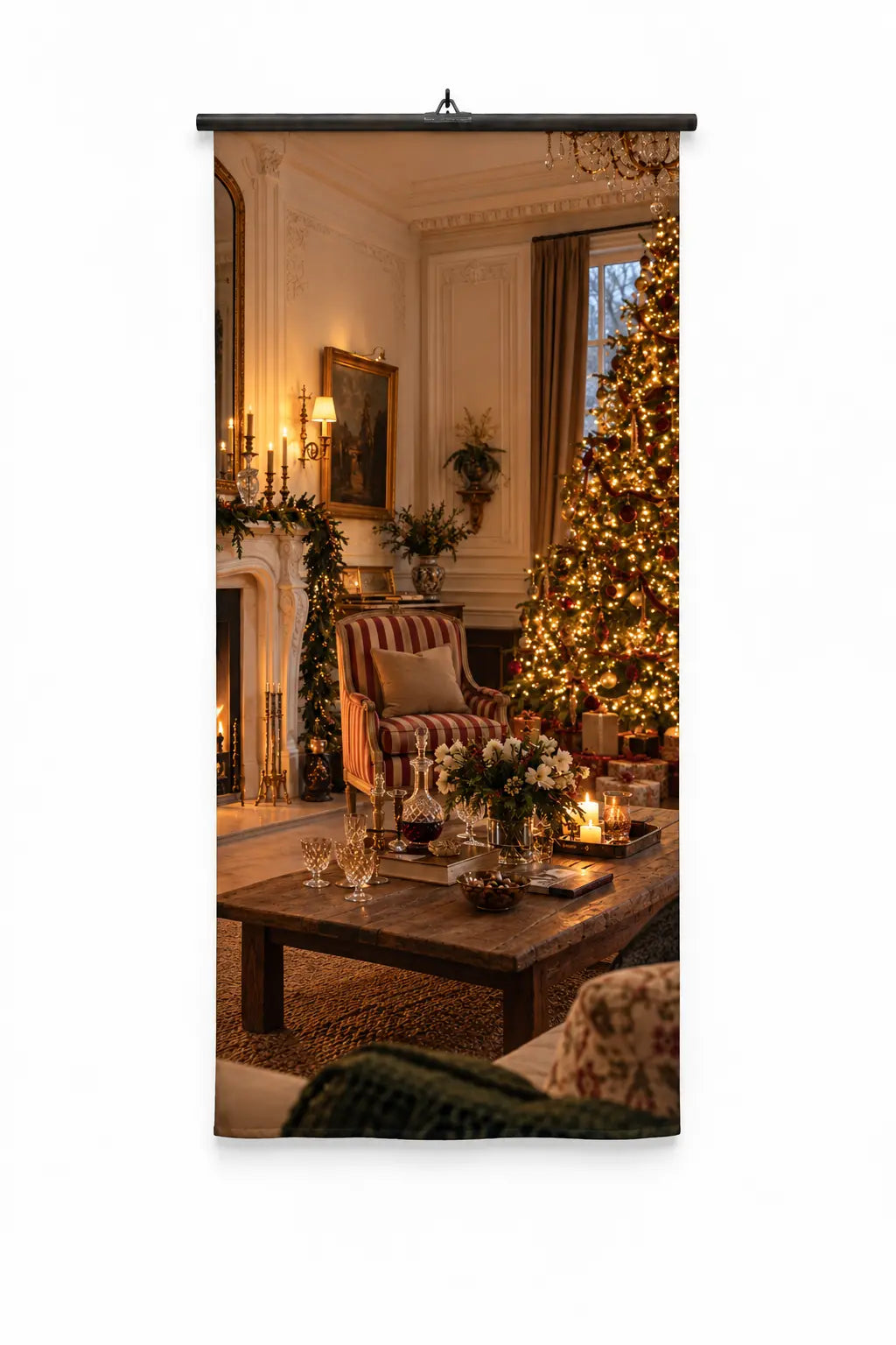 Banner Christmas at home | 75 x 180 cm