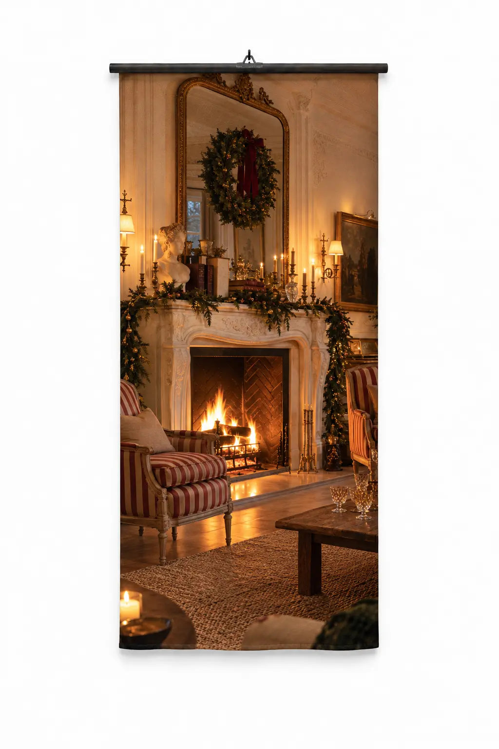 Banner Noël au coin du feu | 75 x 180 cm