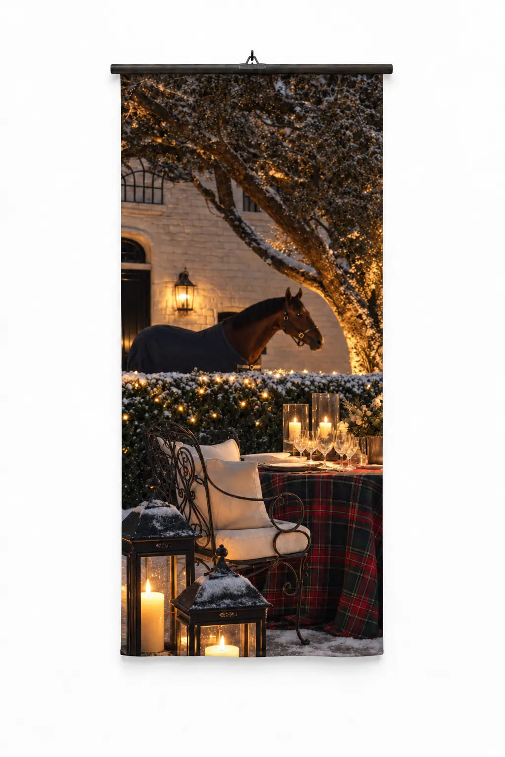 Banner Noël aux chandelles | 75 x 180 cm