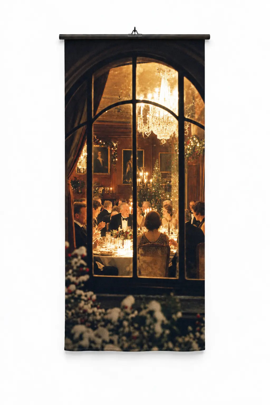 Banner Dîner de noël | 75 x 180 cm
