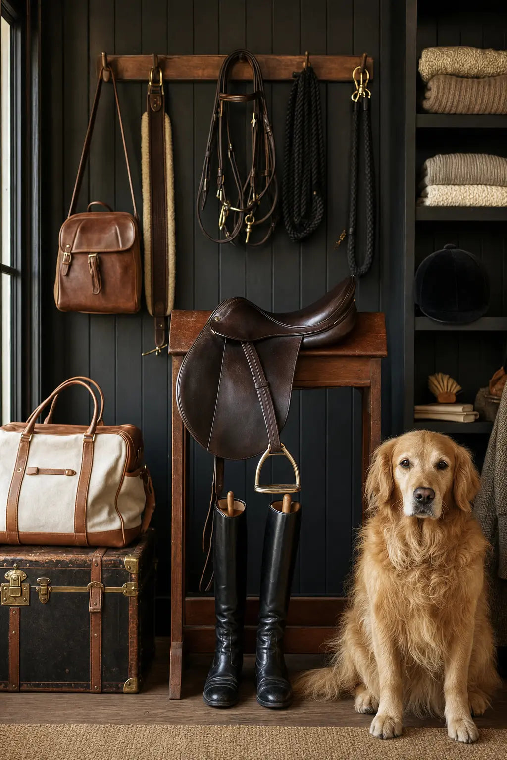 Banner Saddle & Retriever | 75 x 180 cm