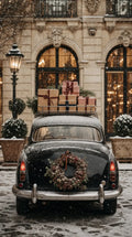 Banner Christmas car | 75 x 180 cm