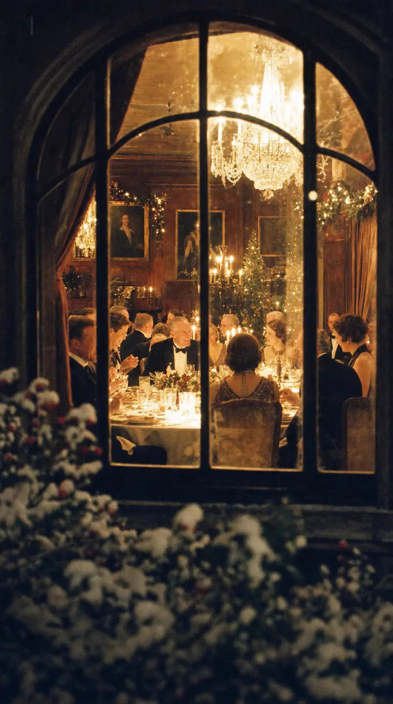 Banner Dîner de noël | 75 x 180 cm