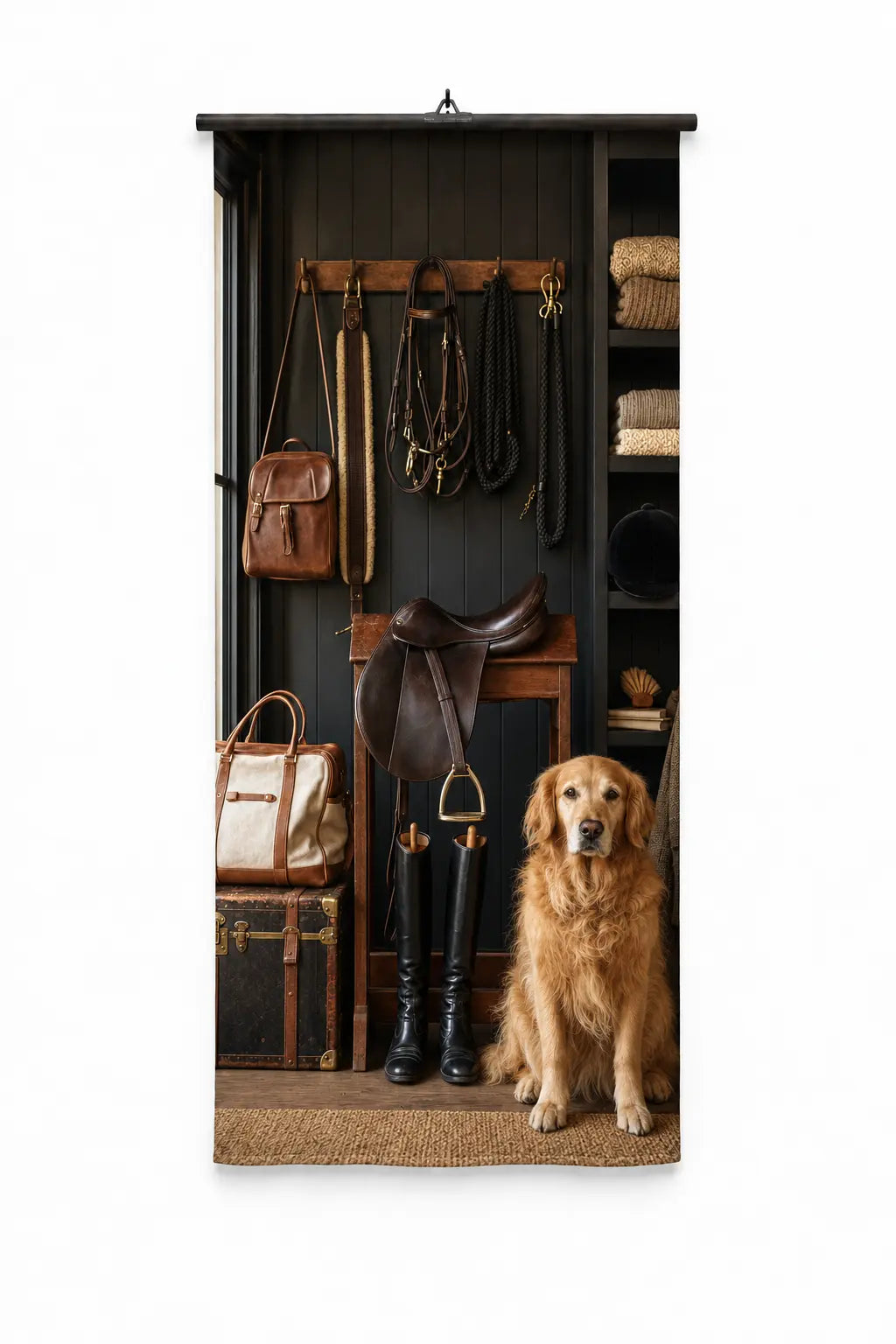 Banner Saddle & Retriever | 75 x 180 cm