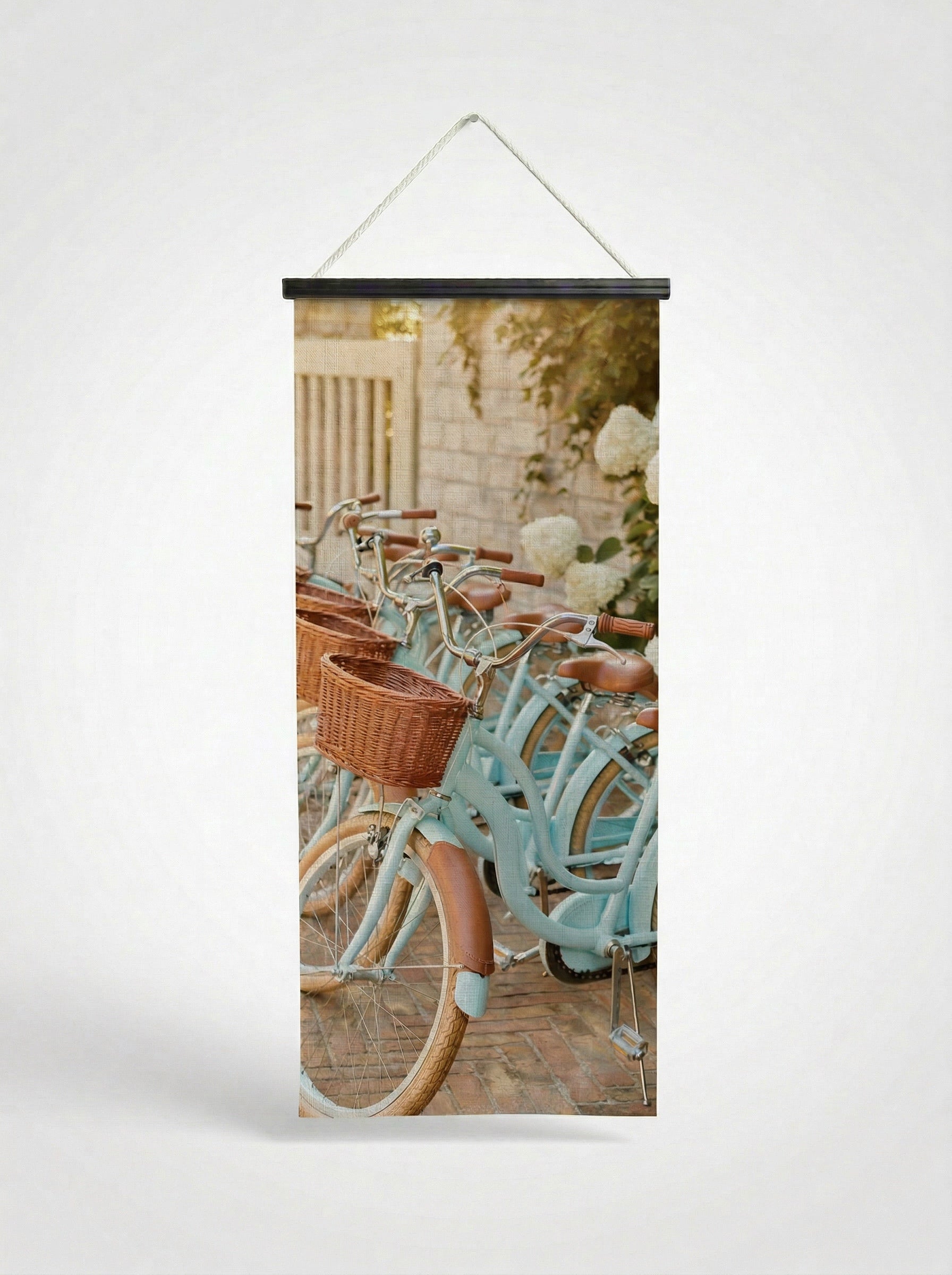 Banner Balade estivale 75x180cm - Vue complète avec fixation bois noir mat
