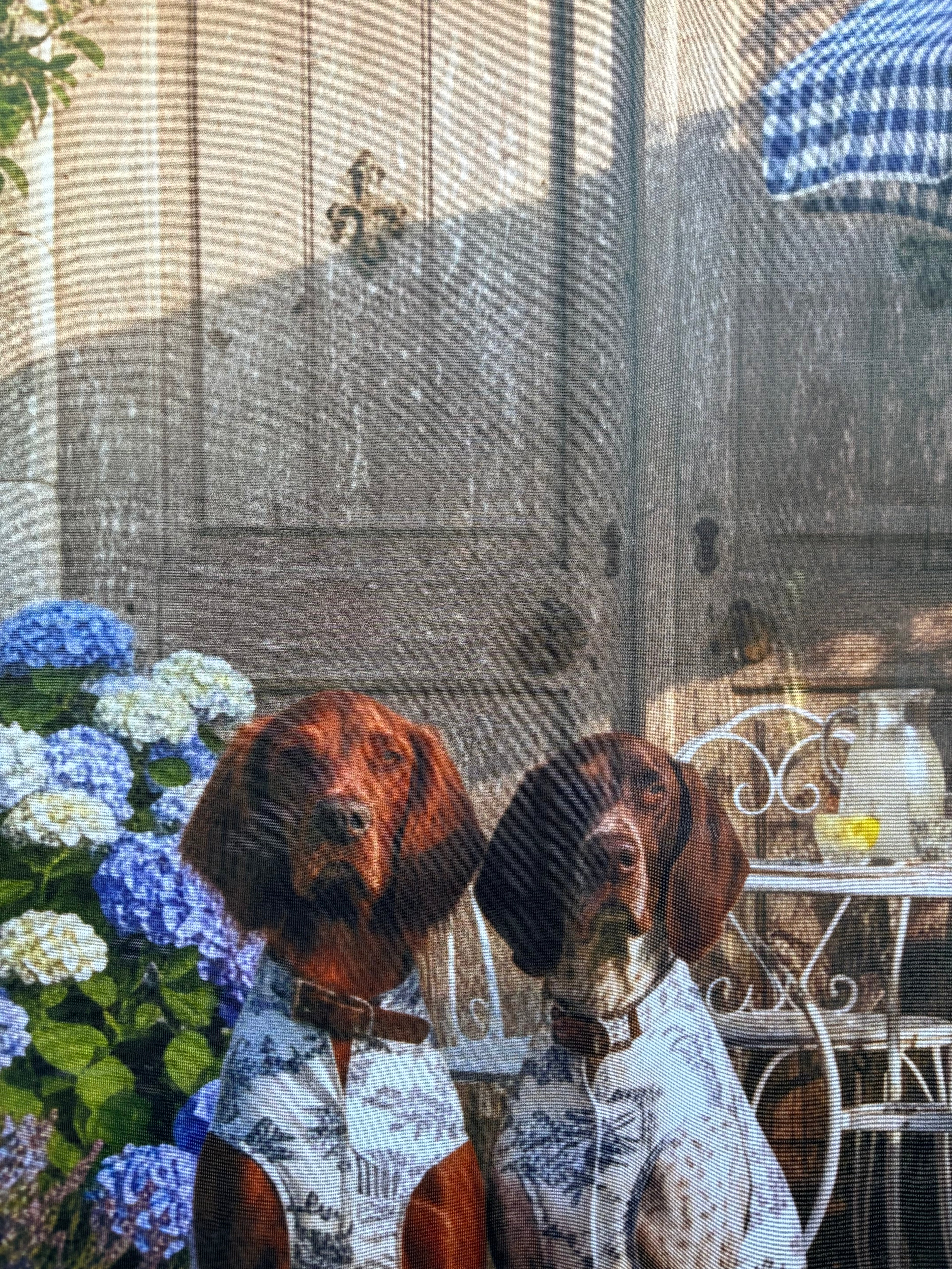 Banner décoratif Gentledogs 75x180cm – décoration vitrine commerce tissu imprimé

